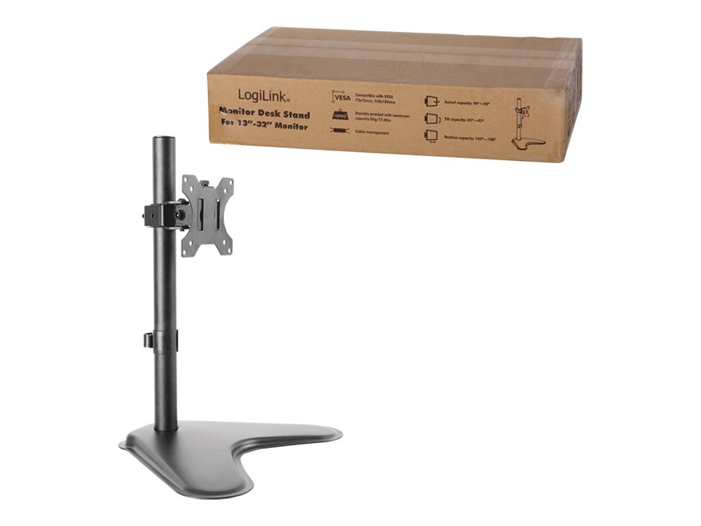 LogiLink Aufstellung - für Monitor - kaltgewalzter Stahl - Bildschirmgröße: 33-81.3 cm (13"-32")