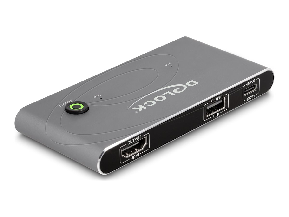 Delock KVM-Audio-USB-Switch - HDMI 8K60 with USB 2.0