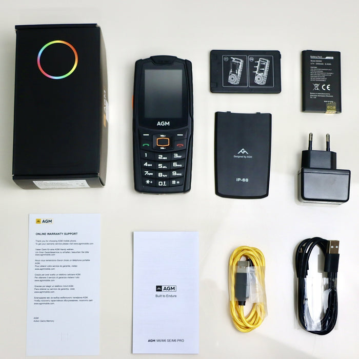AGM Mobile M6 Bartype Rugged ohne Netzteil - 2.500 mAh - 6,1 cm, Ansicht 2