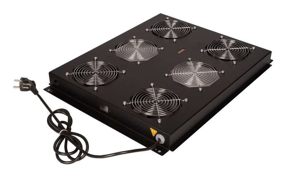 ROLINE Rack - Lüfter Kit - with 4 fans - Dach - Jet Black, RAL 9005 - 48.3 cm (19), Ansicht 2