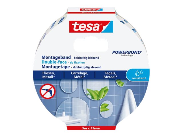Tesa Powerbond - Doppelseitiges Klebeband - 19 mm x 5 m, Ansicht 2