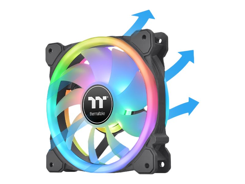 Thermaltake SWAFAN 12 RGB - Gehäuselüfter - 120 mm (Packung mit 3)