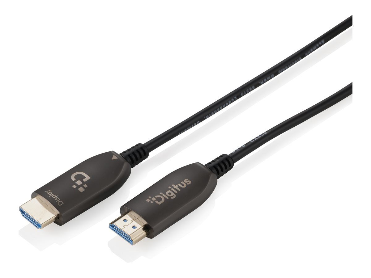 DIGITUS HDMI AOC Hybrid Glasfaserkabel, UHD 8K, 100 m