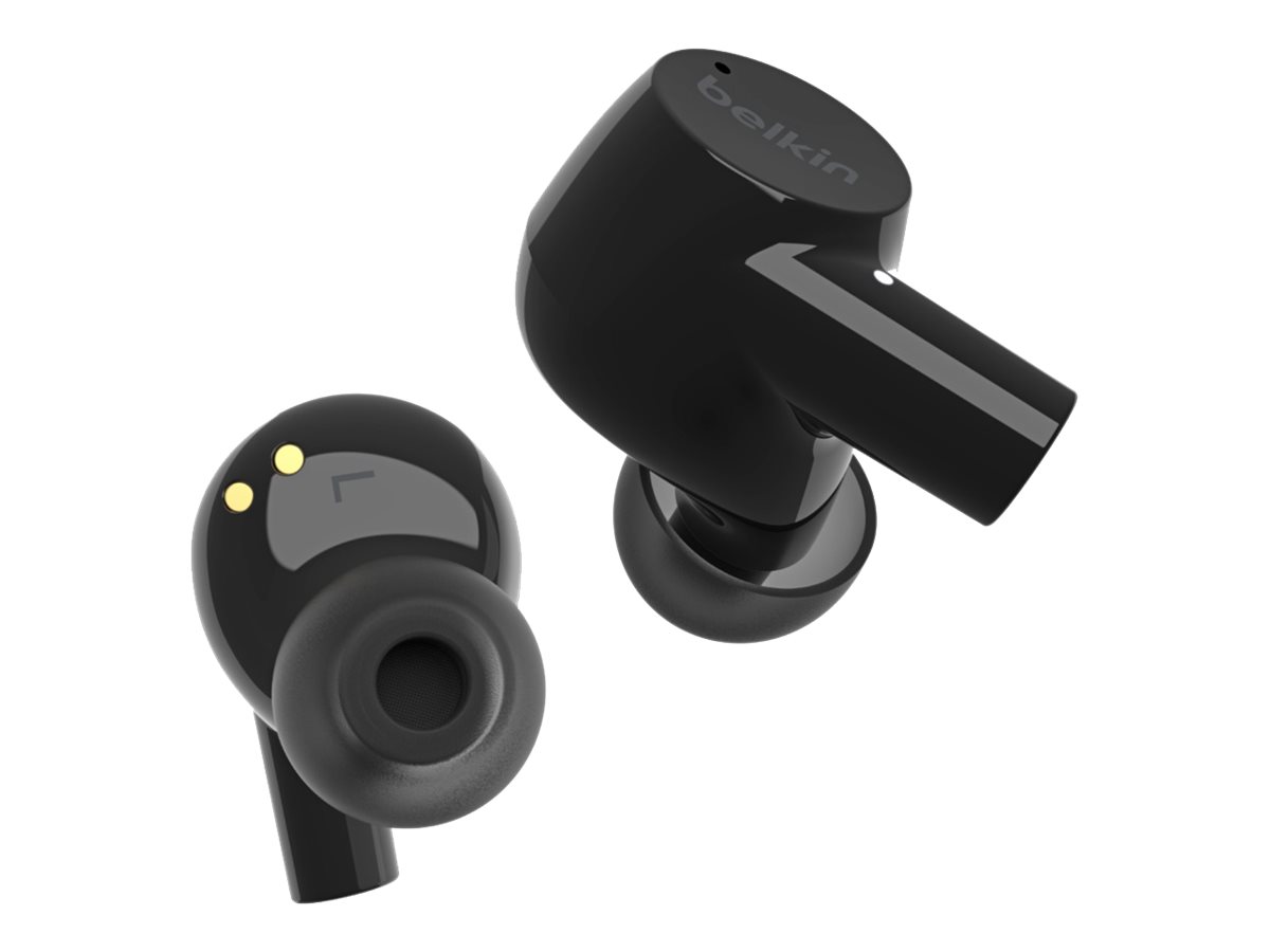 Belkin SoundForm Rise - True Wireless-Kopfhörer mit Mikrofon - im Ohr - Bluetooth - Schwarz