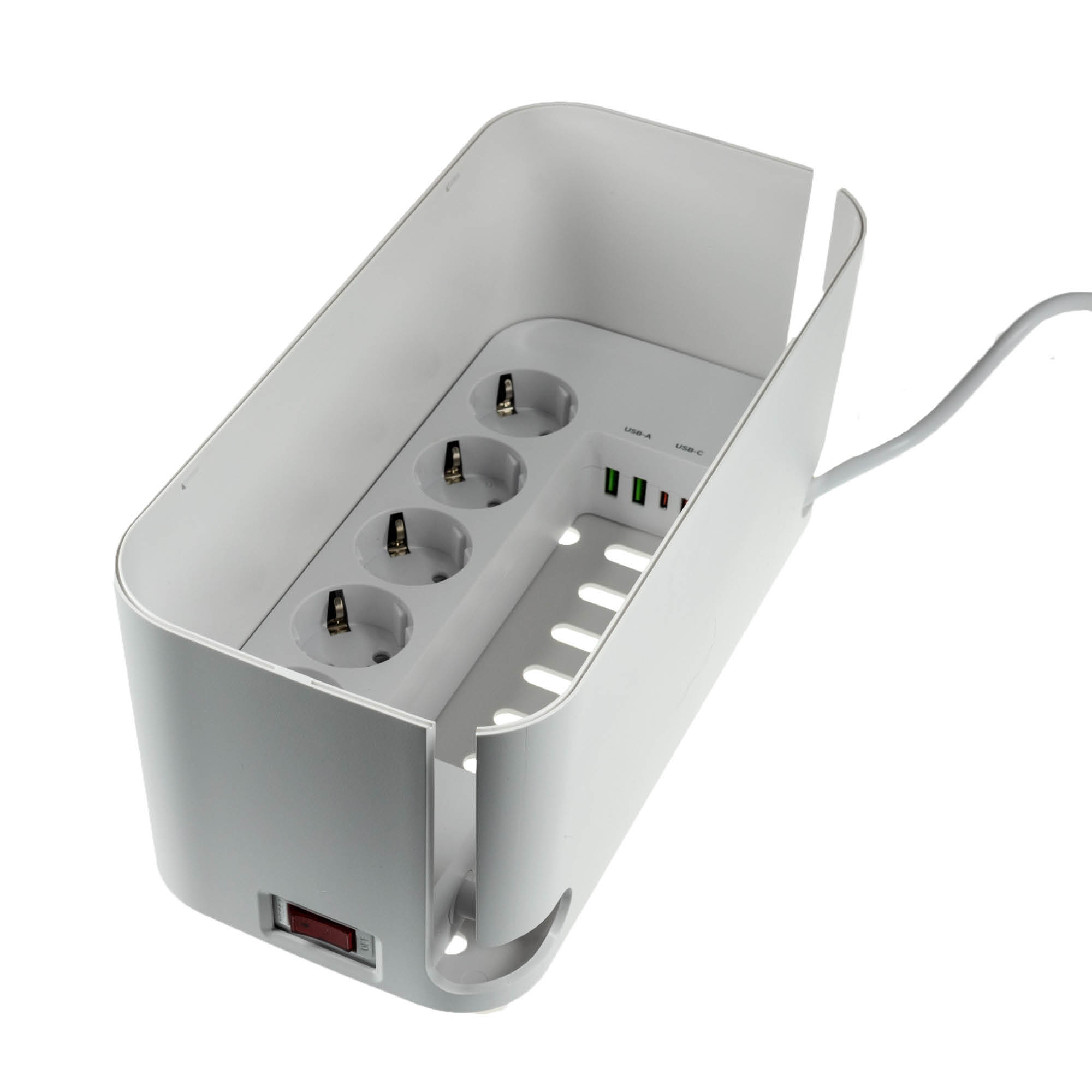 RealPower PowerBox 522 - 1,5 m - Drinnen - Weiß - 5 AC-Ausgänge - 3,1 A - 5 V, Ansicht 4