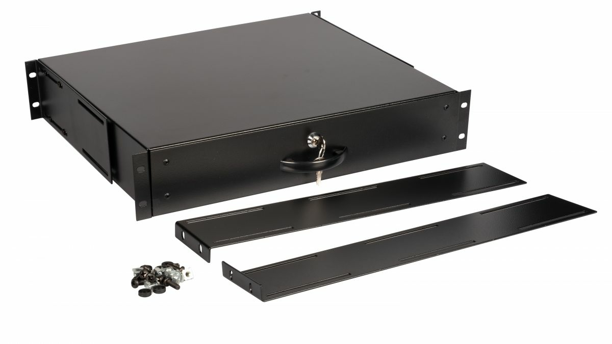 Equip Schublade 19 für Serverschränke 2U abschließbar sw - Zubehör Stromversorgung - 0,48 m, Ansicht 3