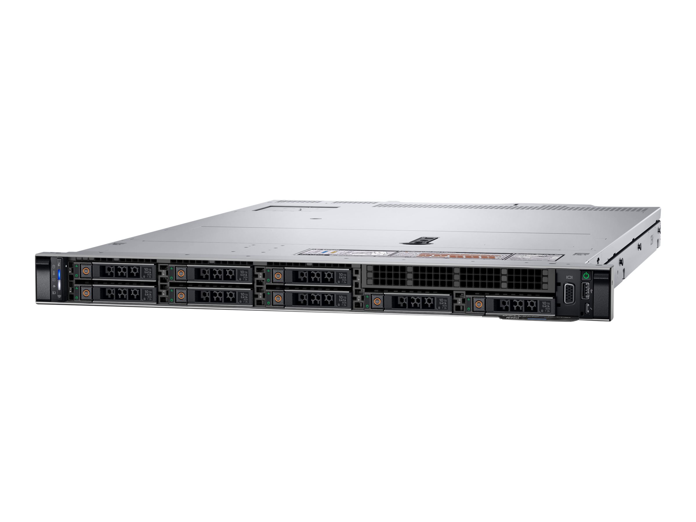 Dell EMC PowerEdge R450 - Server - Rack-Montage - 1U - zweiweg - 1 x Xeon Silver 4310 / 2.1 GHz
