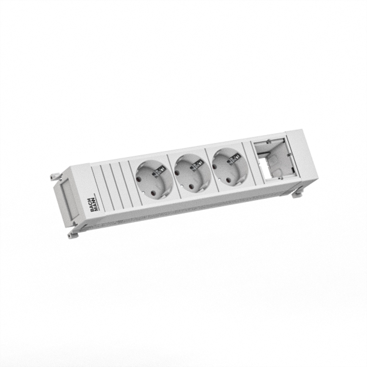 Bachmann POWER FRAME 3xCEE7/3916.7031xCM 0 2m GST18 RAL9010, Ansicht 2