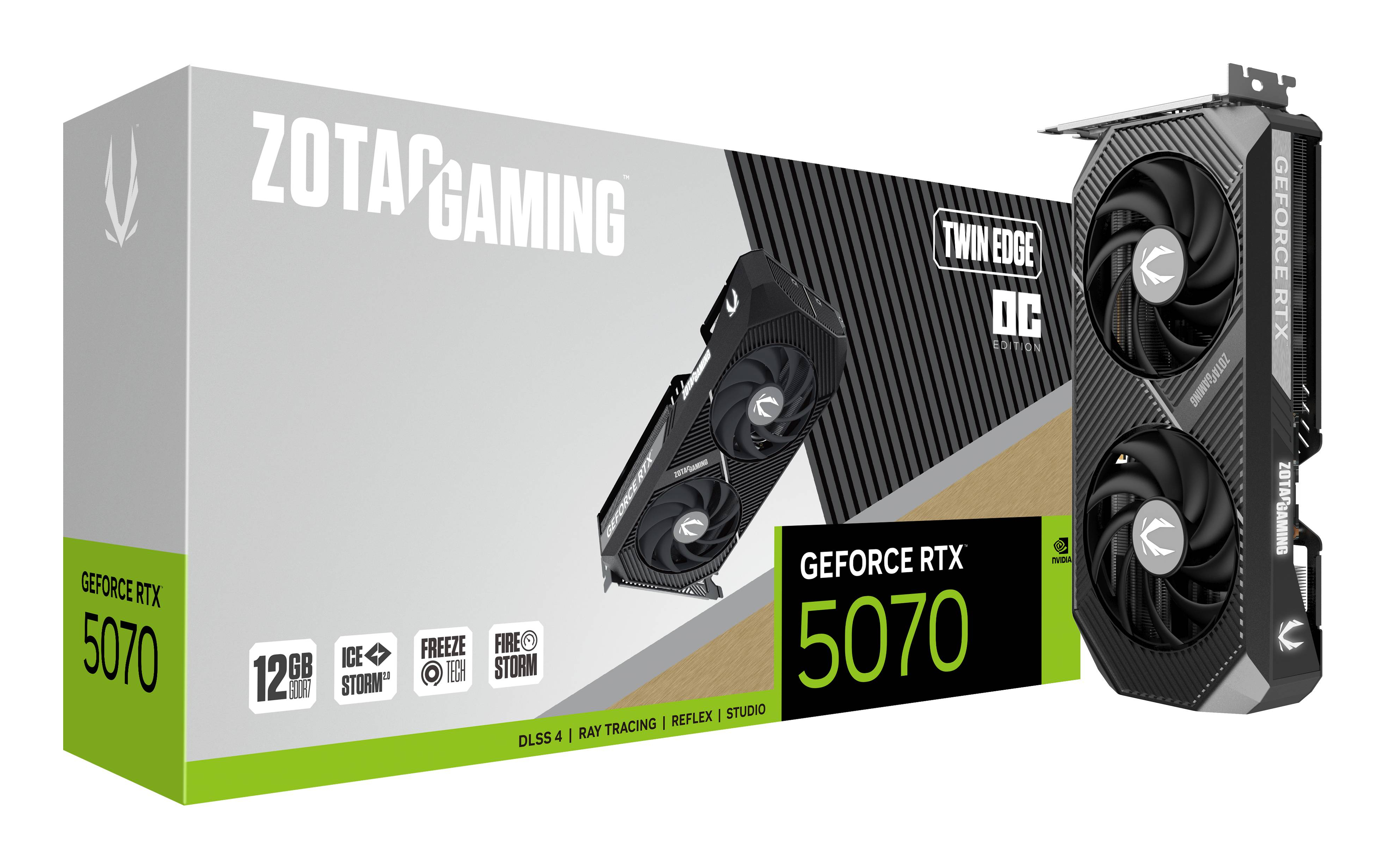 ZOTAC GAMING GeForce RTX 5070 Twin Edge OC - Grafikkarten, Ansicht 3