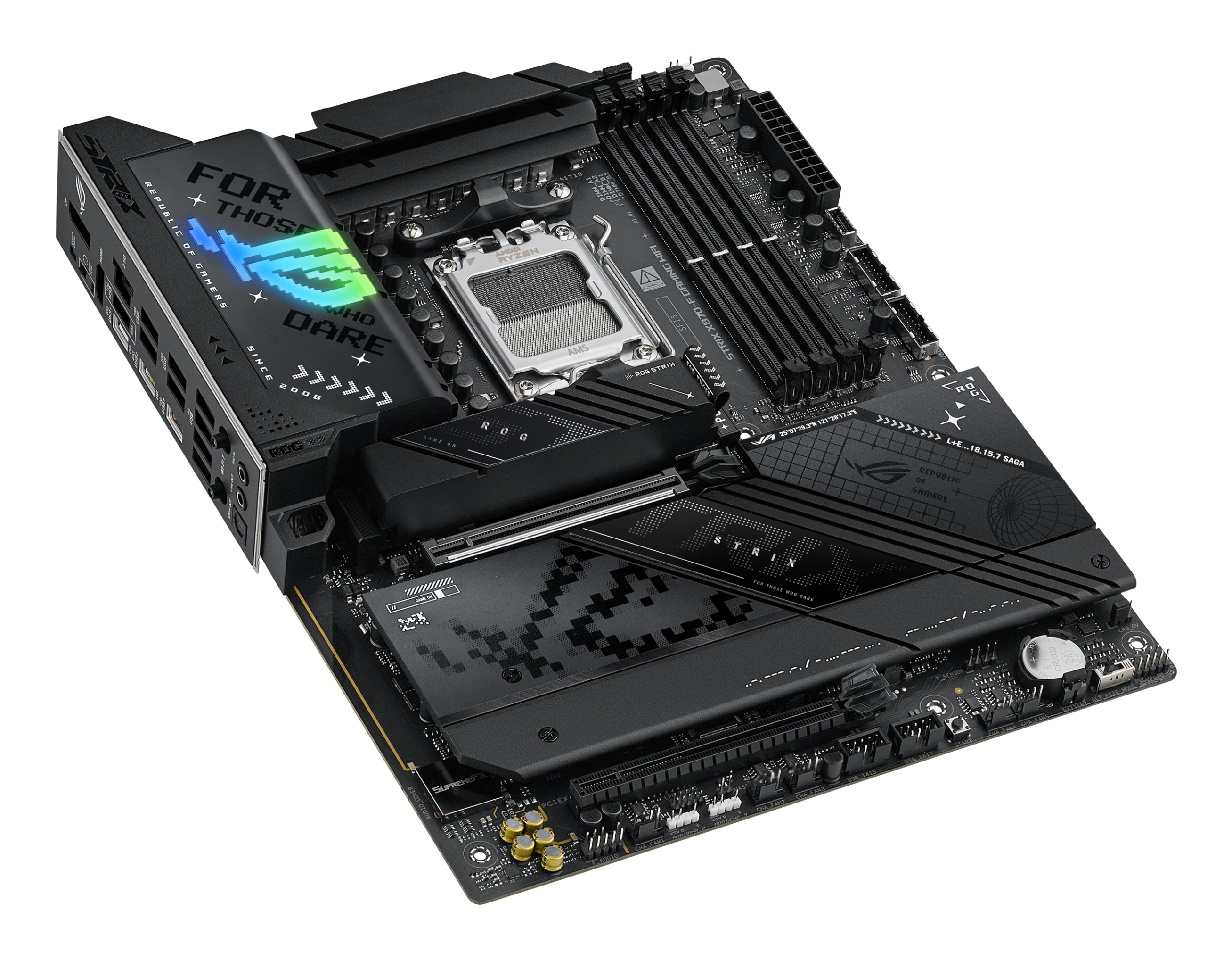 ASUS ROG STRIX X870-F GAMING WIFI - Motherboard - ATX - Socket AM5 - AMD X870 Chipsatz - USB4, USB 3.2 Gen 2, Ansicht 4