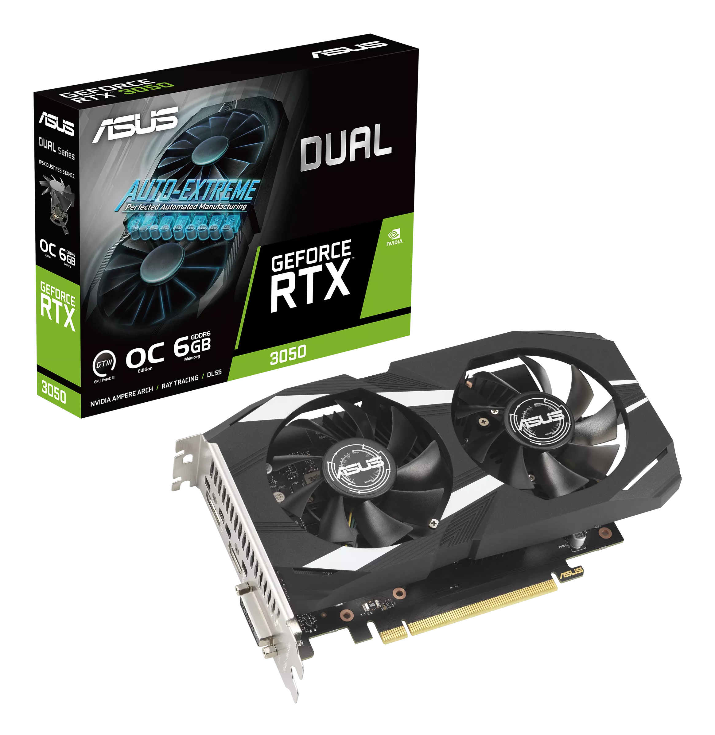 ASUS Dual GeForce RTX 3050 6GB - OC Edition - Grafikkarten, Ansicht 3