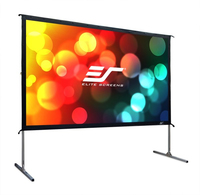 Elite Screens Yard Master 2 - Manuell - 457 m (180) - 399 m - 224 m - 16:9 - Silber - Weiß