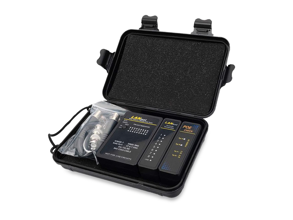 Equip Kabeltester Netzwerk f. RJ45/RJ11/RJ12/BNC Kabel sw, Ansicht 3