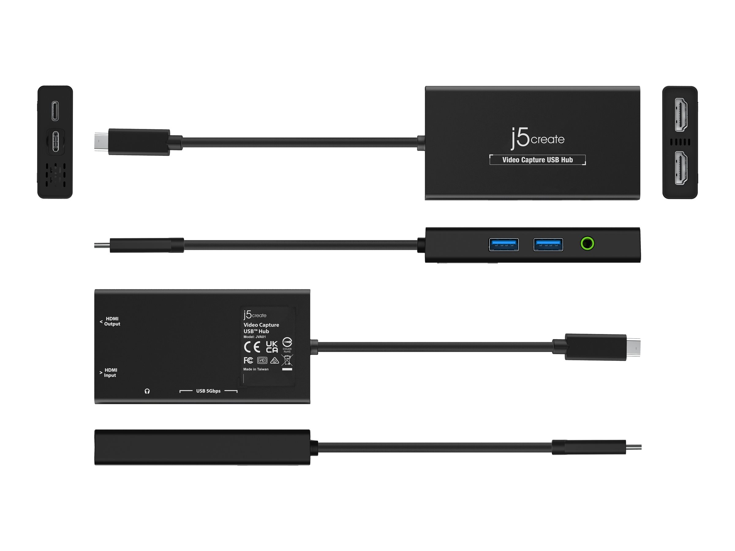 j5create JVA01-N - Videoaufnahmeadapter - USB-C 3.2 Gen 1, Ansicht 3