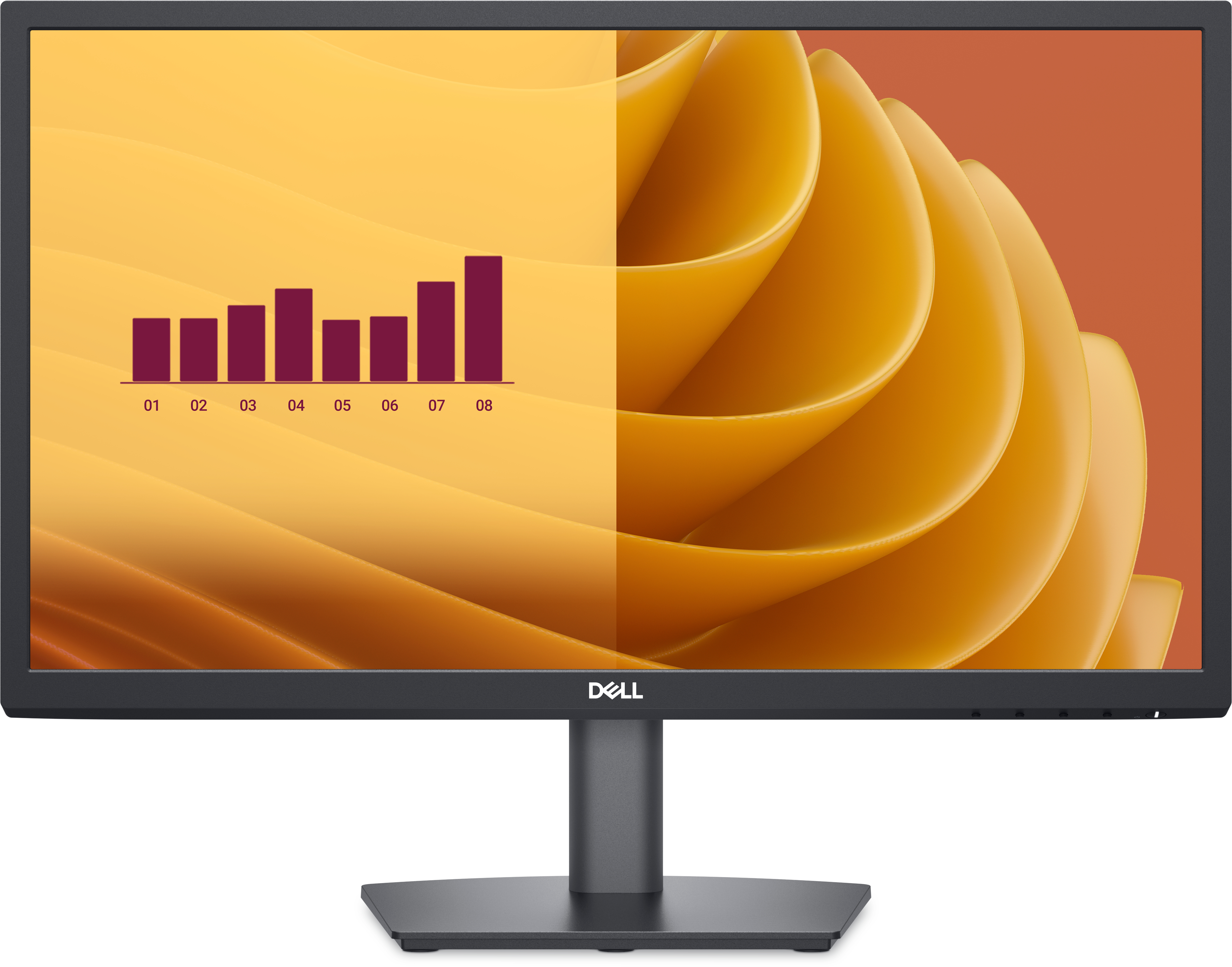 Dell E Series E2225H, 54,5 cm (21.4&quot;), 1920 x 1080 Pixel, Full HD, LCD, 8 ms, Schwarz