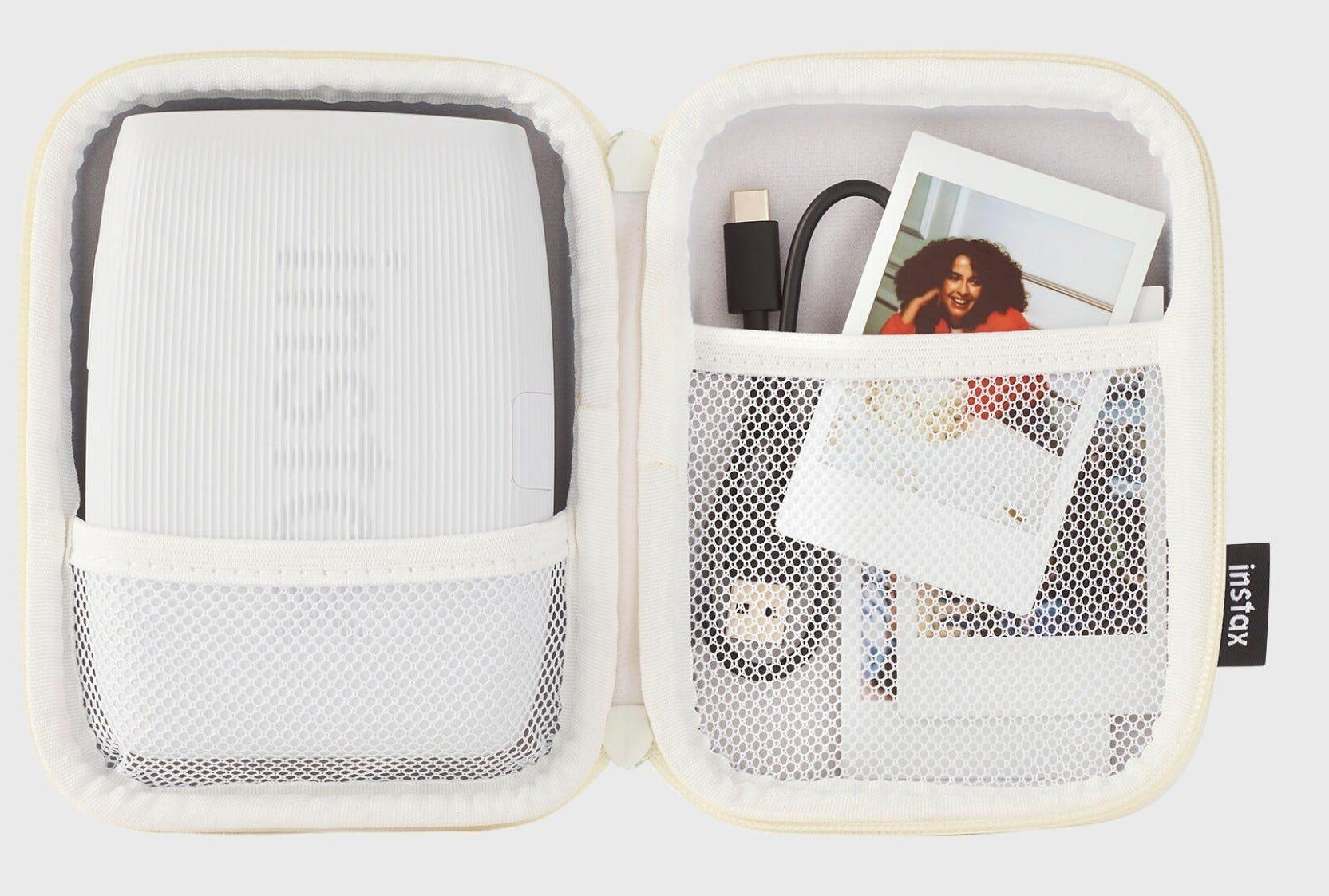 Fujifilm Instax - Tasche für Instantdrucker - Clay White, Ansicht 2