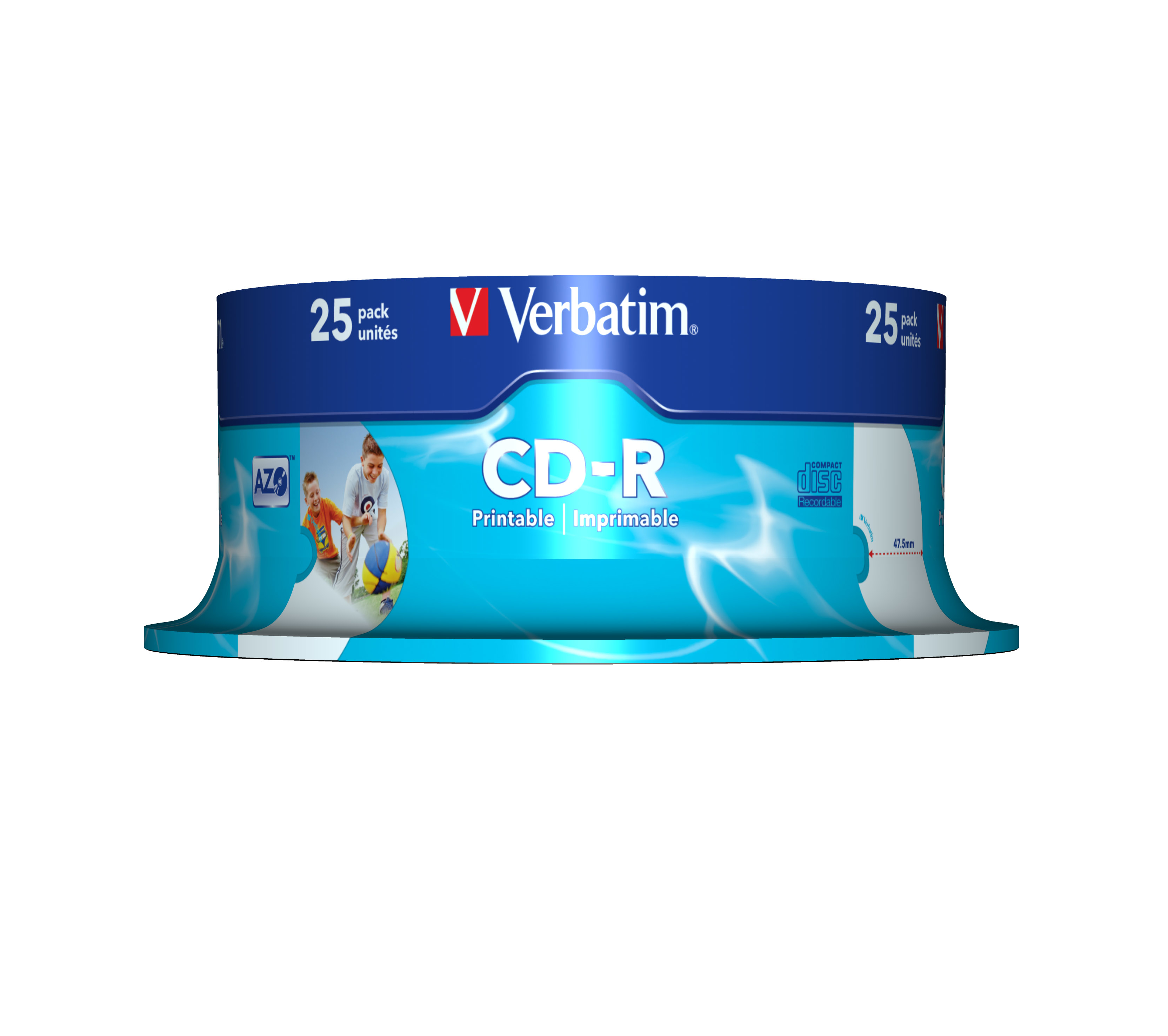 Verbatim DataLifePlus - 25 x CD-R - 700 MB 52x, Ansicht 3