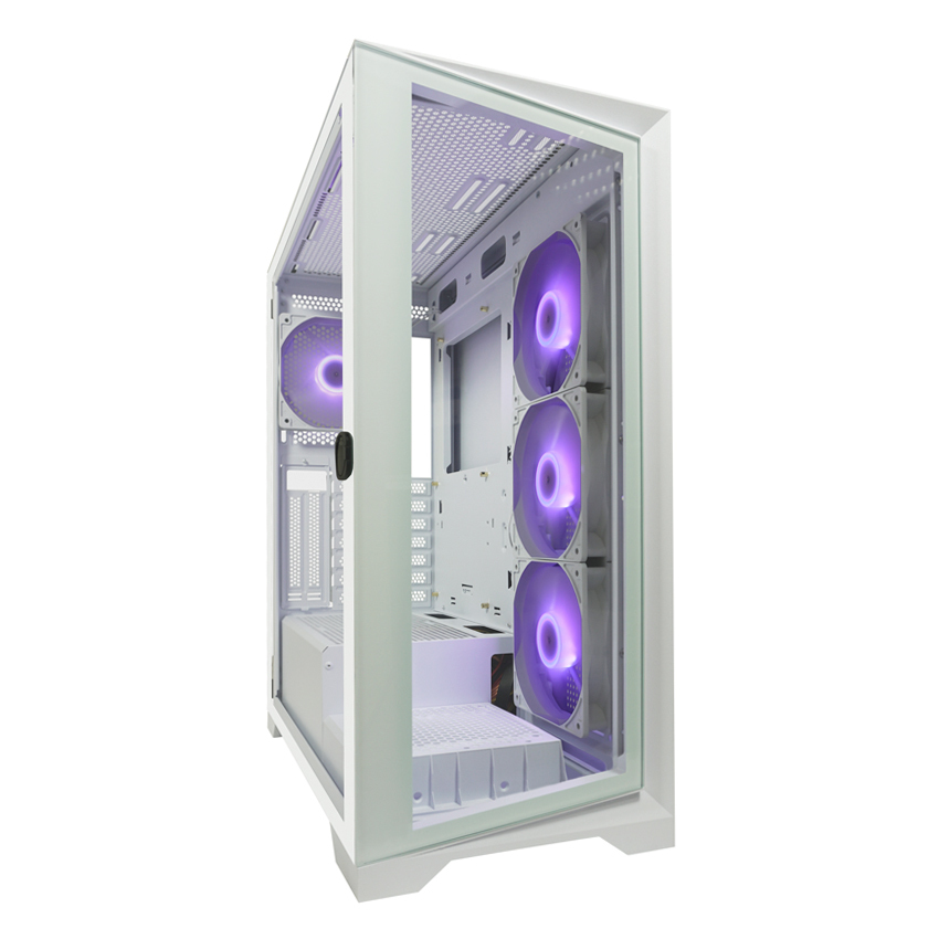 LC-Power Geh Midi Crosswind_X White o.N. - Midi/Minitower - ATX, Ansicht 4