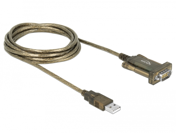 Delock Adapter USB 2.0 Type-A > 1 x Serial DB9 RS-232, Ansicht 3