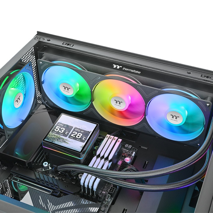 Thermaltake TH360 V3 Ultra ARGB Sync AiO Black, Ansicht 2