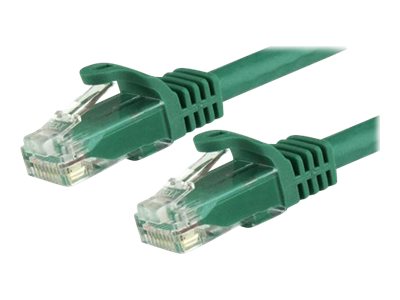 StarTech.com 1.5m CAT6 Ethernet Cable, 10 Gigabit Snagless RJ45 650MHz 100W PoE Patch Cord, CAT 6 10GbE UTP Network Cable w/Strain Relief, Green, Wiring is UL Certified/TIA - Category 6 - 24AWG (N6PATC150CMGN)