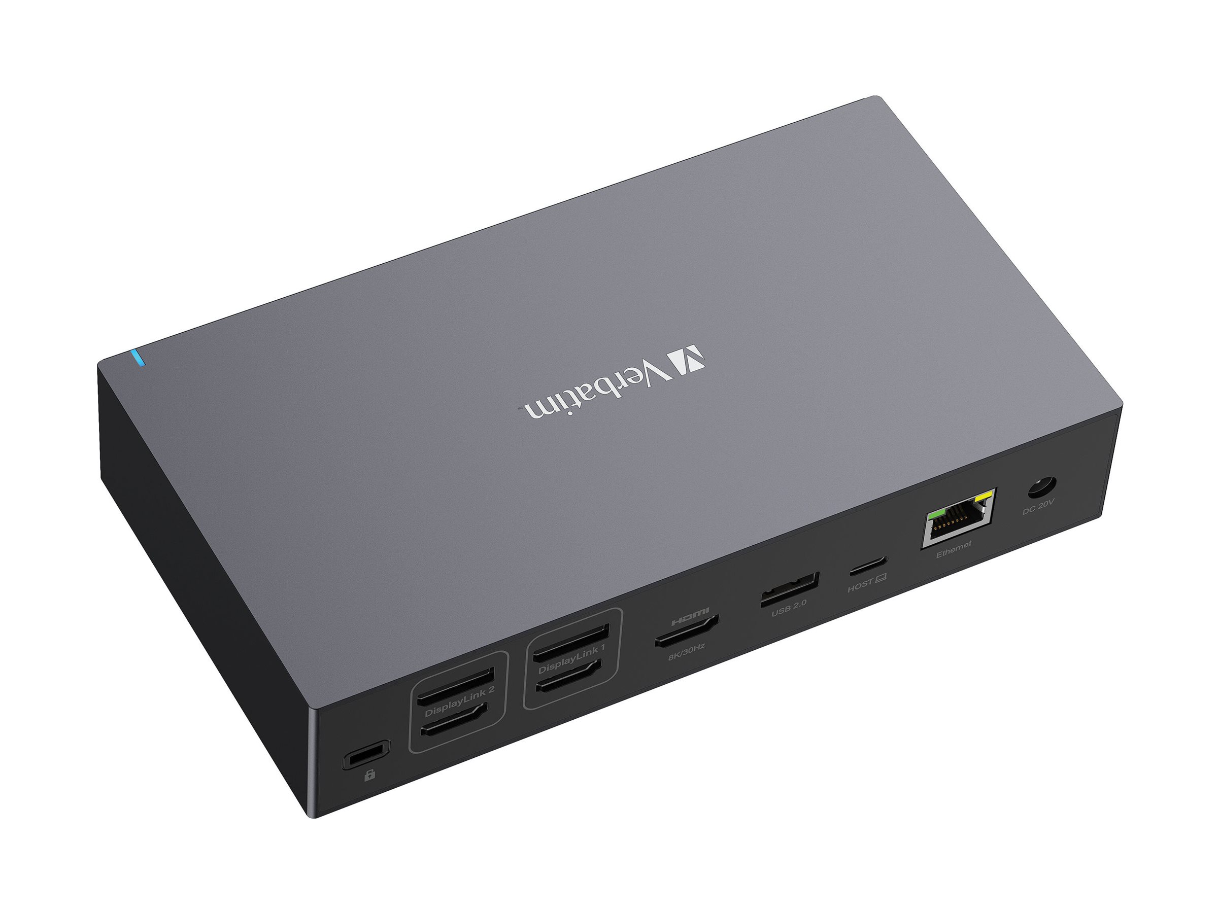 Verbatim USB-C Pro Dockingstation CDS-17 mit HDMI/4K/RJ45/USB-A/USB-C/SD, Ansicht 3