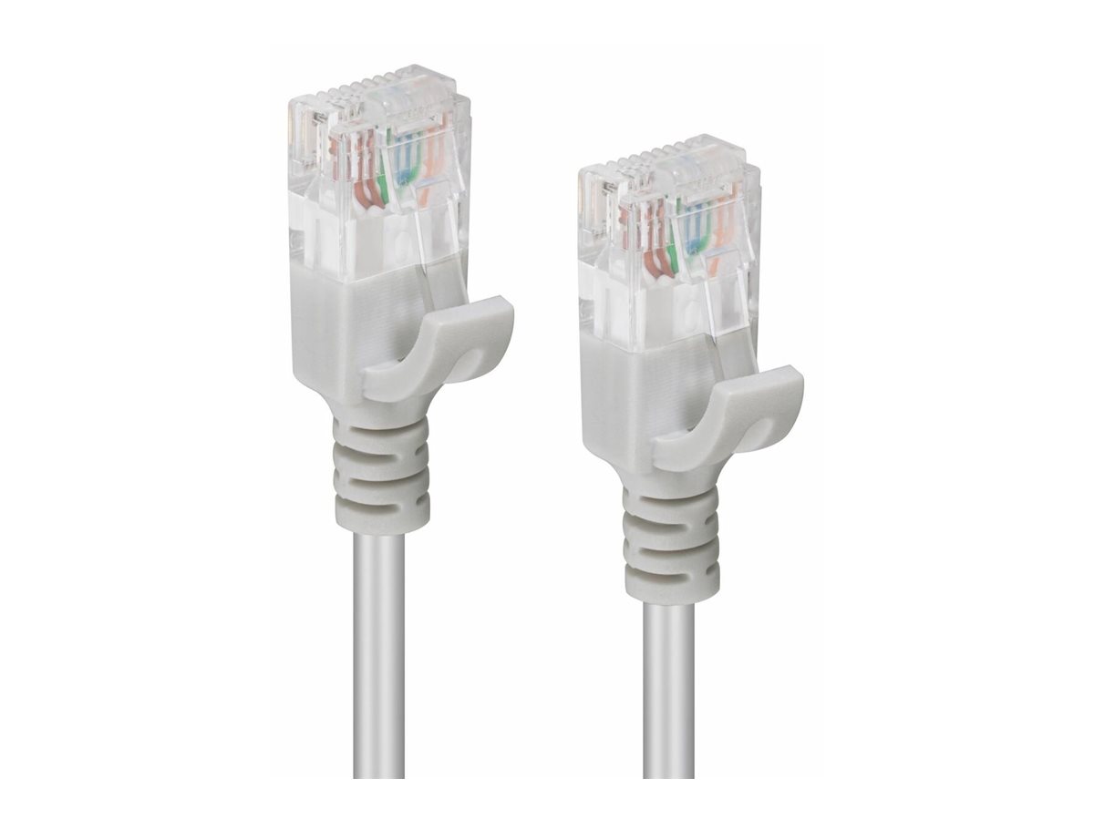 MicroConnect U/UTP CAT6A Slim 10M Grey - 10 m - Cat6a - U/UTP (UTP) - RJ-45 - RJ-45 - Grau, Ansicht 2