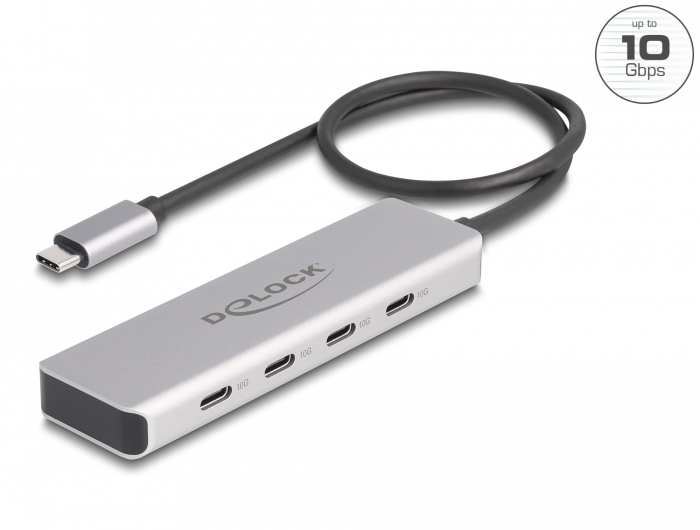 Delock Hub - 10 Gbps, with 35 cm connection cable, Ansicht 2