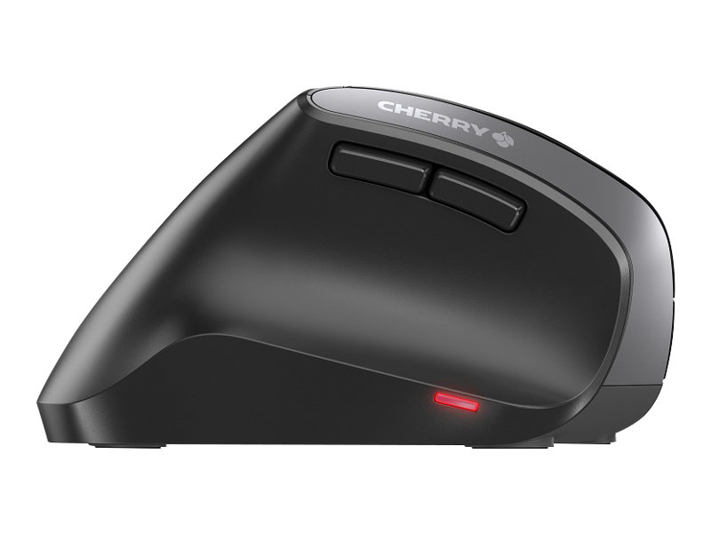 Cherry MW 4500 - Vertikale Maus - ergonomisch - Für Rechtshänder - optisch - 6 Tasten - kabellos - 2.4 GHz - kabelloser Empfänger (USB)