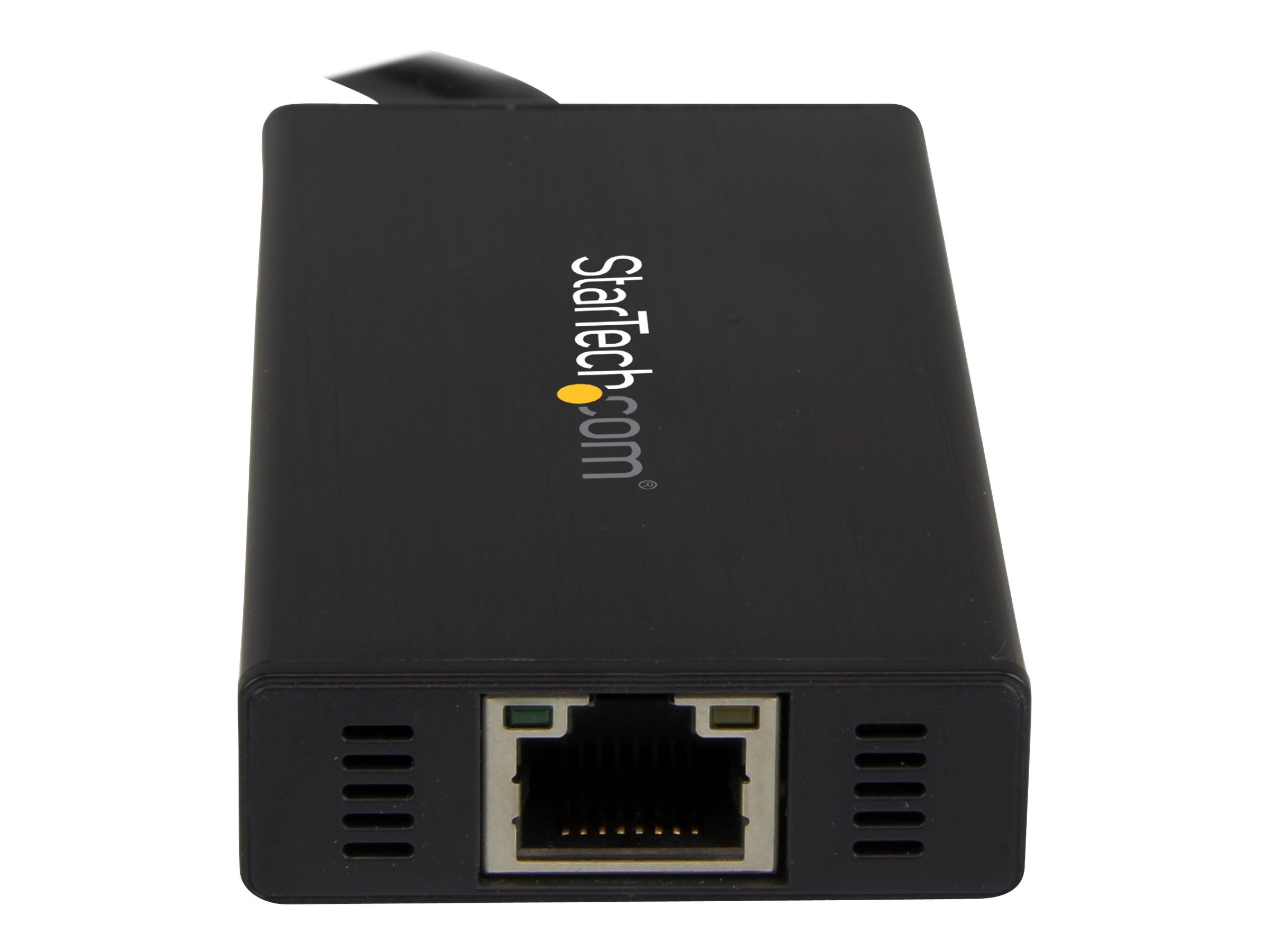 StarTech.com 3 Port USB 3.0 Hub mit Gigabit Ethernet Adapter aus Aluminum, Ansicht 3