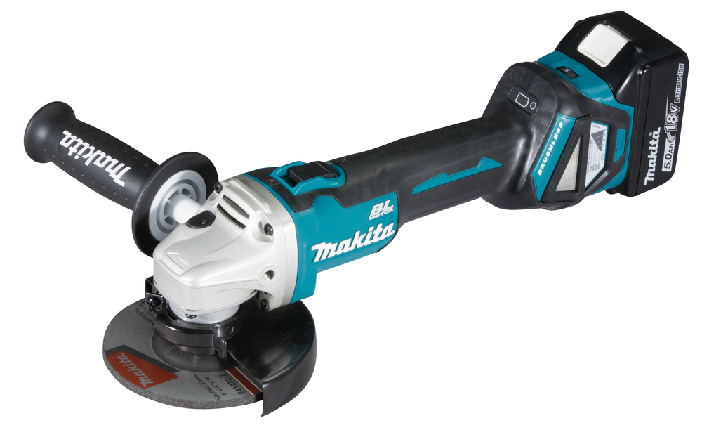 Makita DGA511RTJ Akku-Winkelschleifer inkl. MAKPAC + 2 Akkus 5.0Ah, Ansicht 2