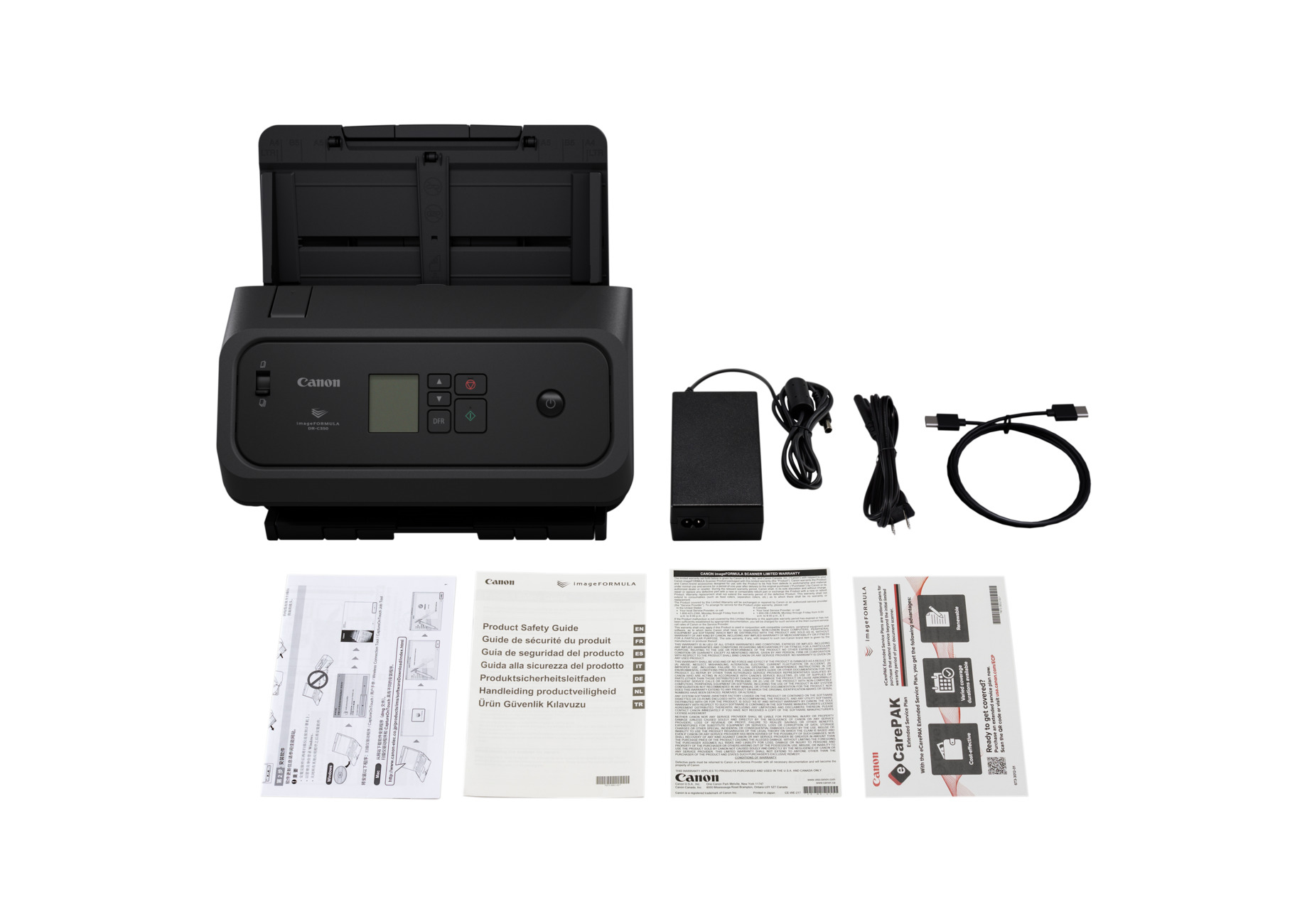 Canon DR-C350 A4 Dokumentenscanner 50ppm/A4/100ADF/USB3.2/USB-C - Dokumentenscanner - A4, Ansicht 4