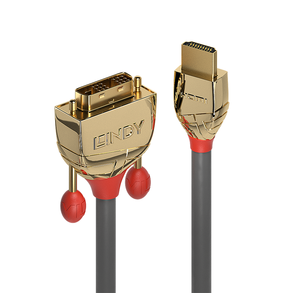 Lindy Gold Line - Adapterkabel - HDMI männlich zu DVI-D männlich