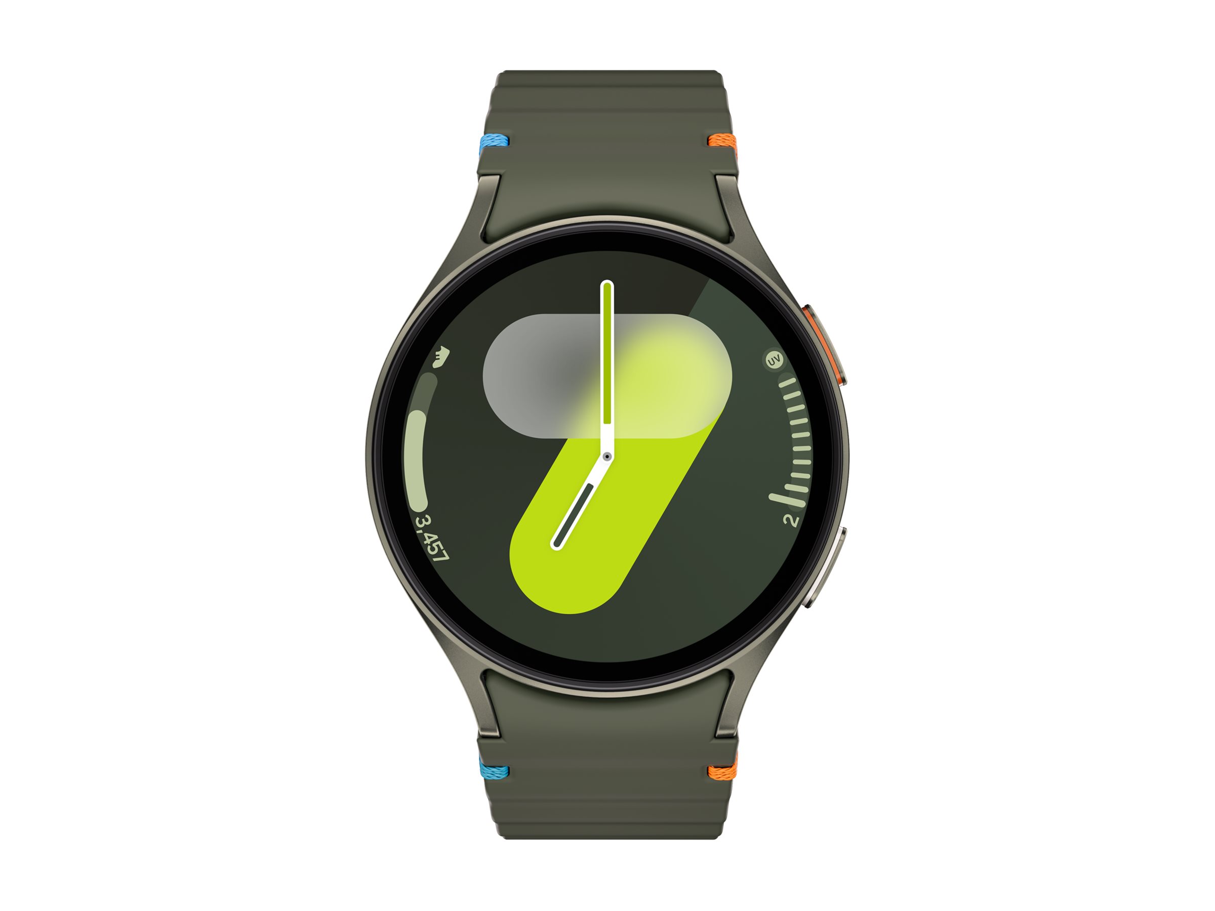 Samsung Galaxy Watch7 - 44 mm - intelligente Uhr mit Sportband - Gummi - Bandgröße: ML - Anzeige 3.7 cm (1.47)