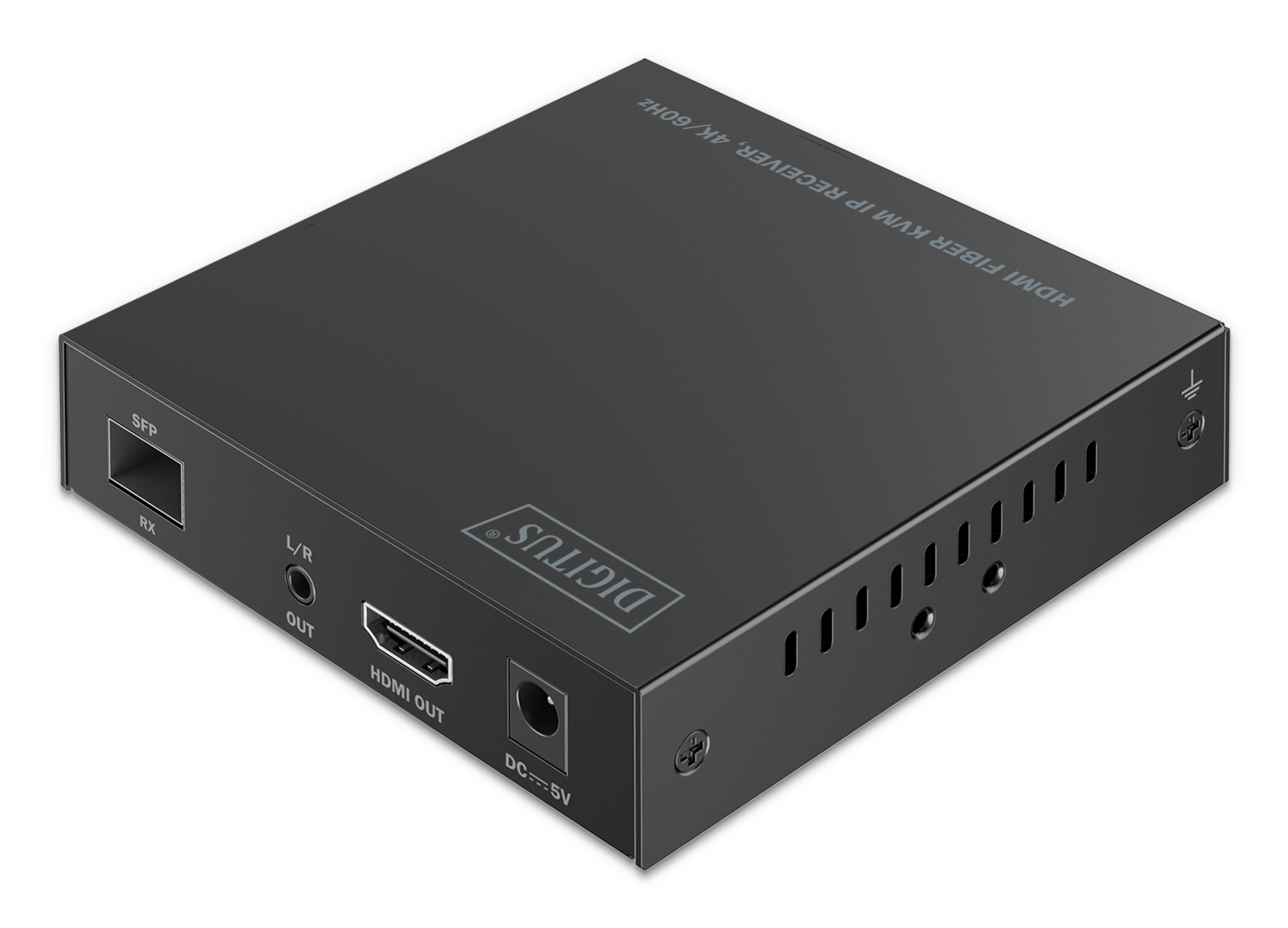 DIGITUS HDMI Fiber KVM IP Receiver, 4K/60Hz, Ansicht 2