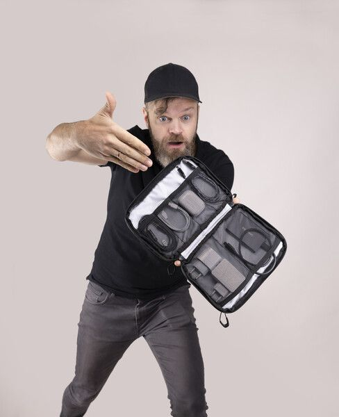 Troika Kabeltasche BLACK TECH POUCH 2, Ansicht 2