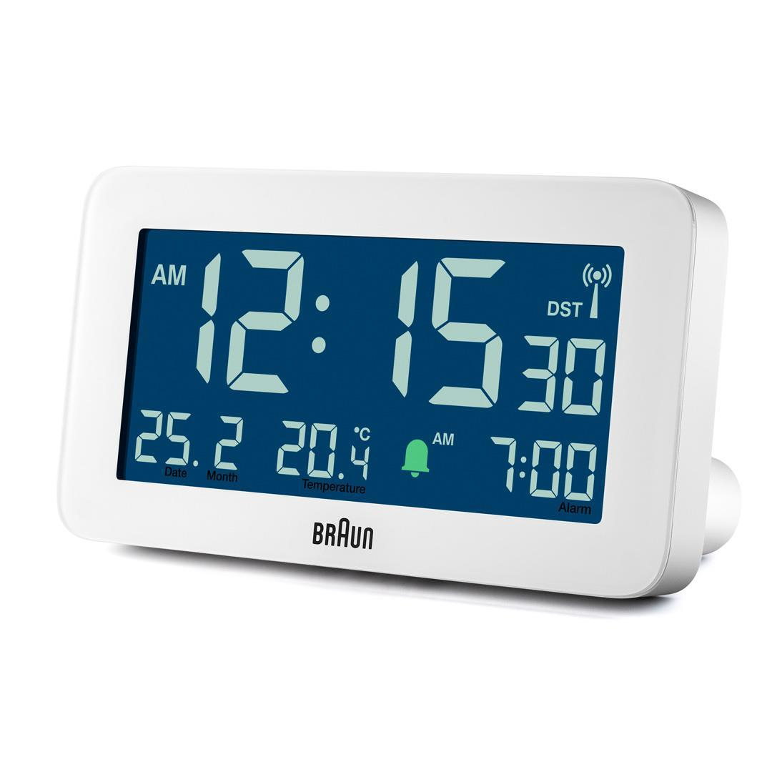 Braun BC10 - Digitaler Wecker - Rechteck - Weiß - 12/24 h - F - °C - LCD, Ansicht 4