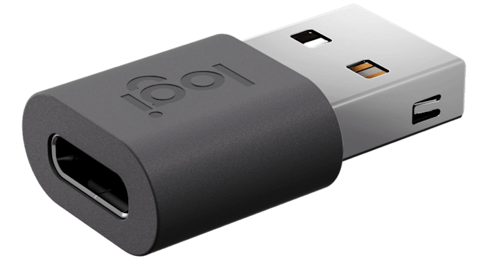 Logitech USB-Adapter - USB (M) zu 24 pin USB-C (W) - USB 2.0, Ansicht 2