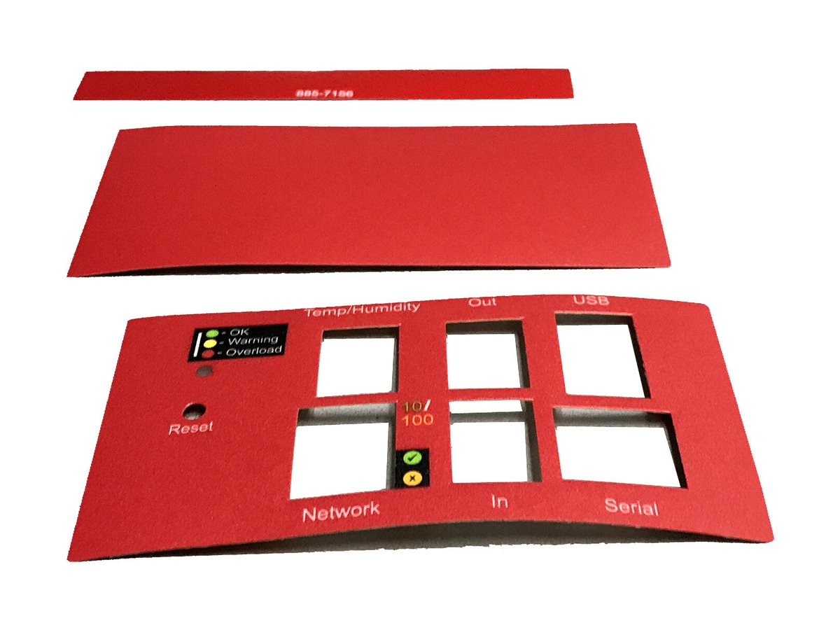 APC Rack PDU label kit - Etiketten - Rot (Packung mit 10), Ansicht 3