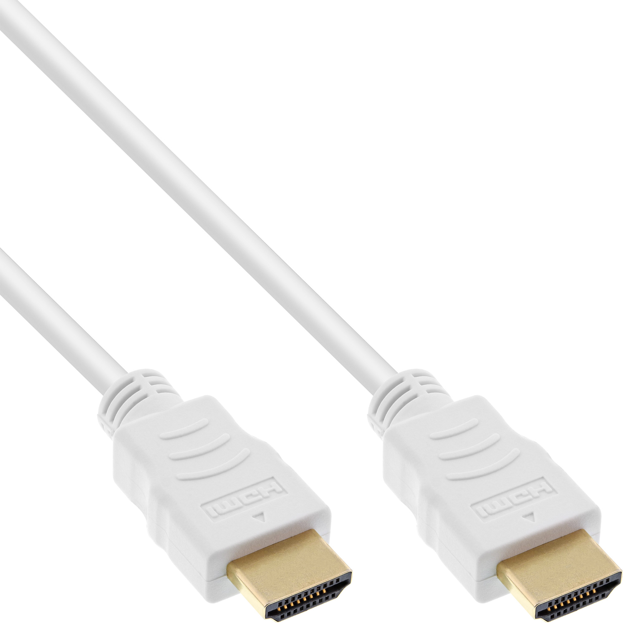 InLine HDMI-High Speed Kabel mit Eth. - Premium - ST  ST - weiß  gold - 2m