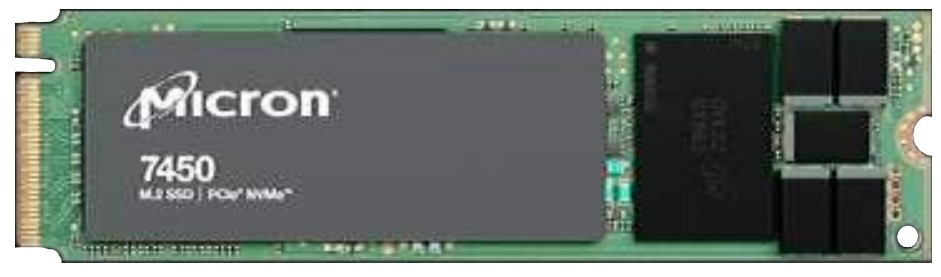 Micron 7450 PRO 480GB NVMe PCIe 4.0 3D TLC M.2 22x80 1DWPD - Solid State Disk - NVMe