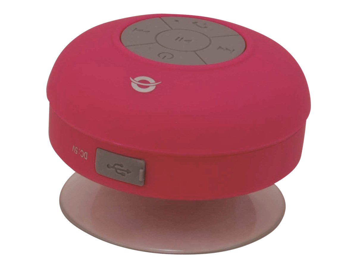 Conceptronic Bluetooth Lautsprecher Saugnapf wasserd. pink