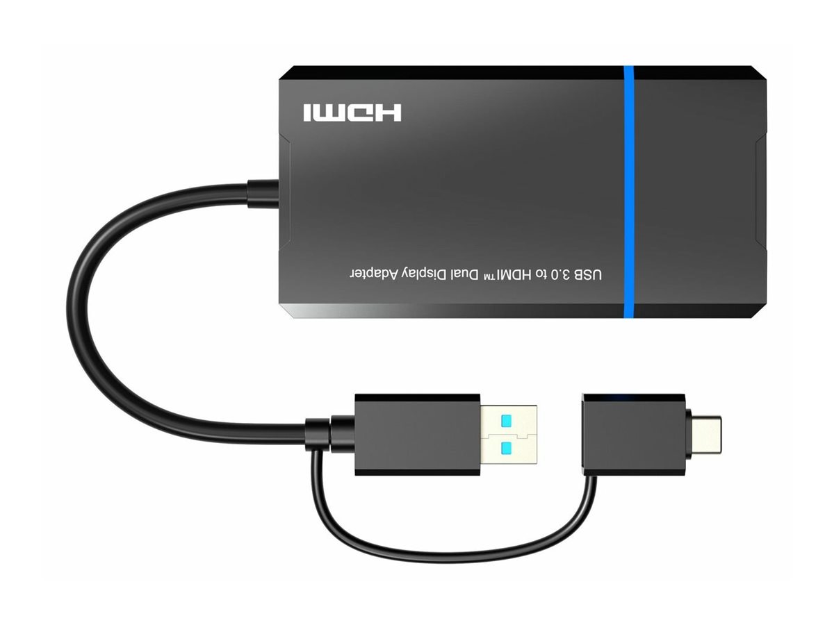 MicroConnect USB-C or USB A 2in1 to HDMI 2x splitter with one click - Digital/Daten - Digital/Display/Video, Ansicht 4