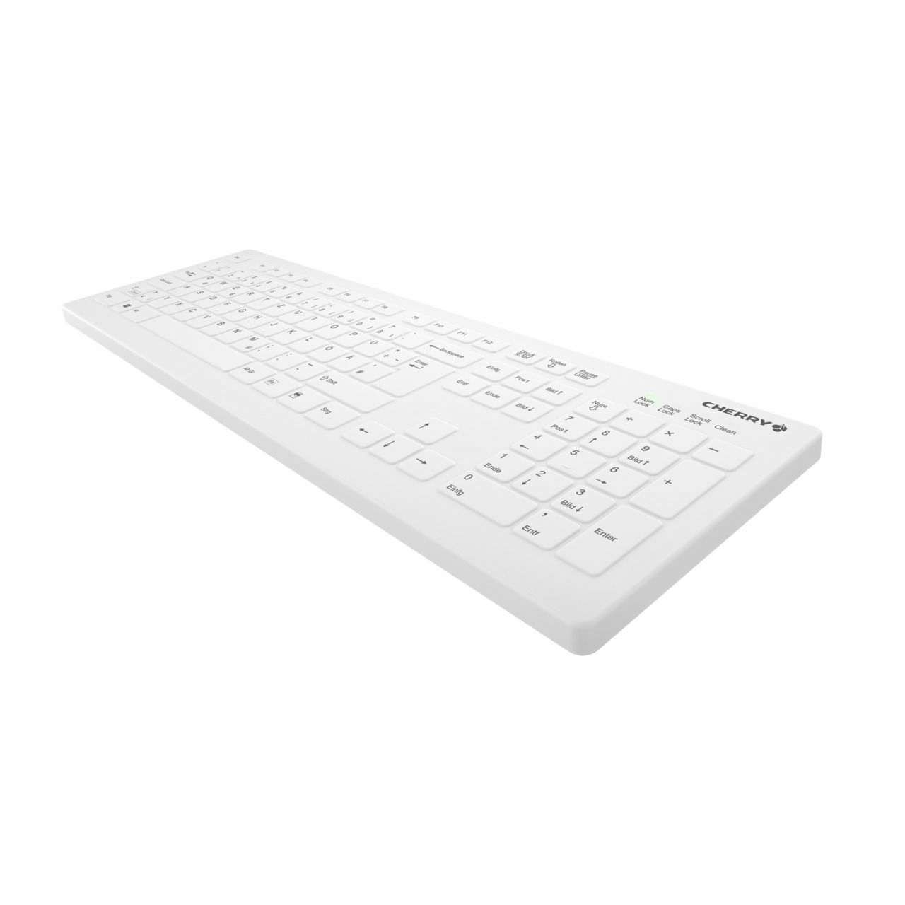 Cherry MTA AK-C8112F Wireless weiß AK-C8112F-FU1-W/GE - 105 Tasten - TL: Deutsch, QWERTZ, Ansicht 2