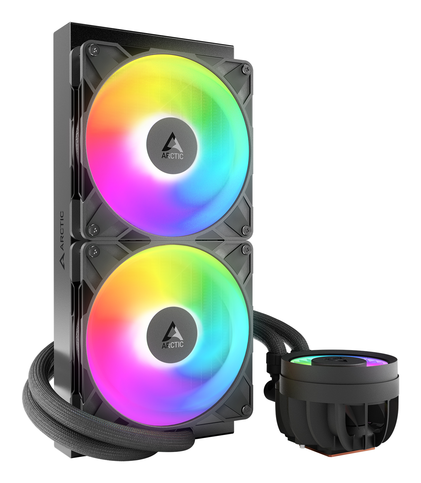 Arctic Liquid Freezer III Pro 280 A-RGB - Wasserkühlung - Kühlergröße: 280 mm - (für: AM5, AM4, LGA1700, LGA1851) - Schwarz, Ansicht 4