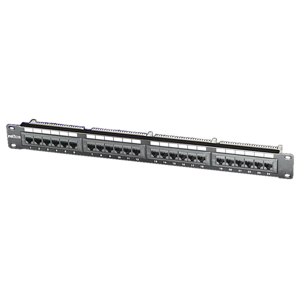 ROLINE Patch Panel - CAT 5e - UTP - Schwarz - 48.3 cm (19), Ansicht 2