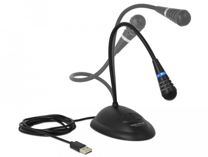 Delock Mikrofon - USB - Schwarz, Ansicht 3