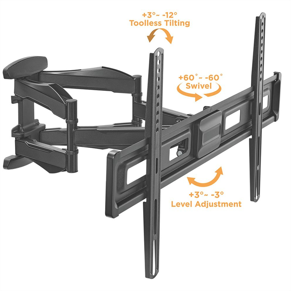 VALUE TV-Wandhalterung flexibel elegant max. 45 kg schwarz, Ansicht 2