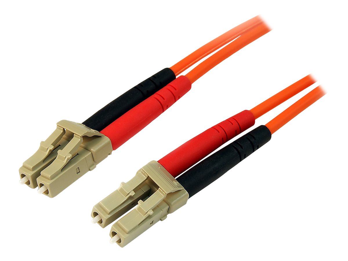 StarTech.com 2m Fiber Optic Cable - Multimode Duplex 50/125 - LSZH - LC/LC - OM2 - LC to LC Fiber Patch Cable (50FIBLCLC2)
