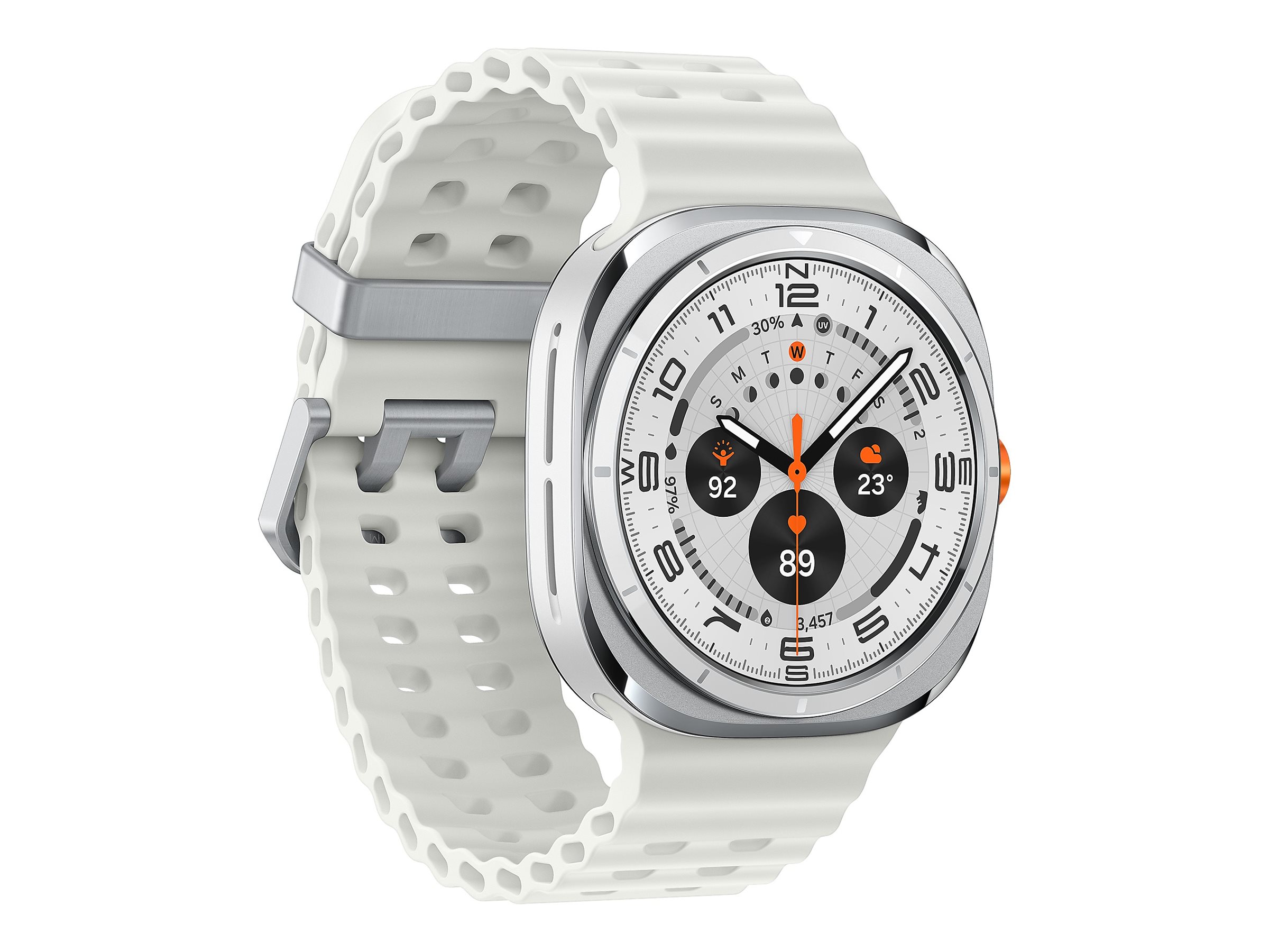 Samsung Galaxy Watch Ultra - 47mm - Titanweiß - intelligente Uhr mit Marineband - weiß - Bandgröße: S/M/L - Anzeige 1.5, Ansicht 4